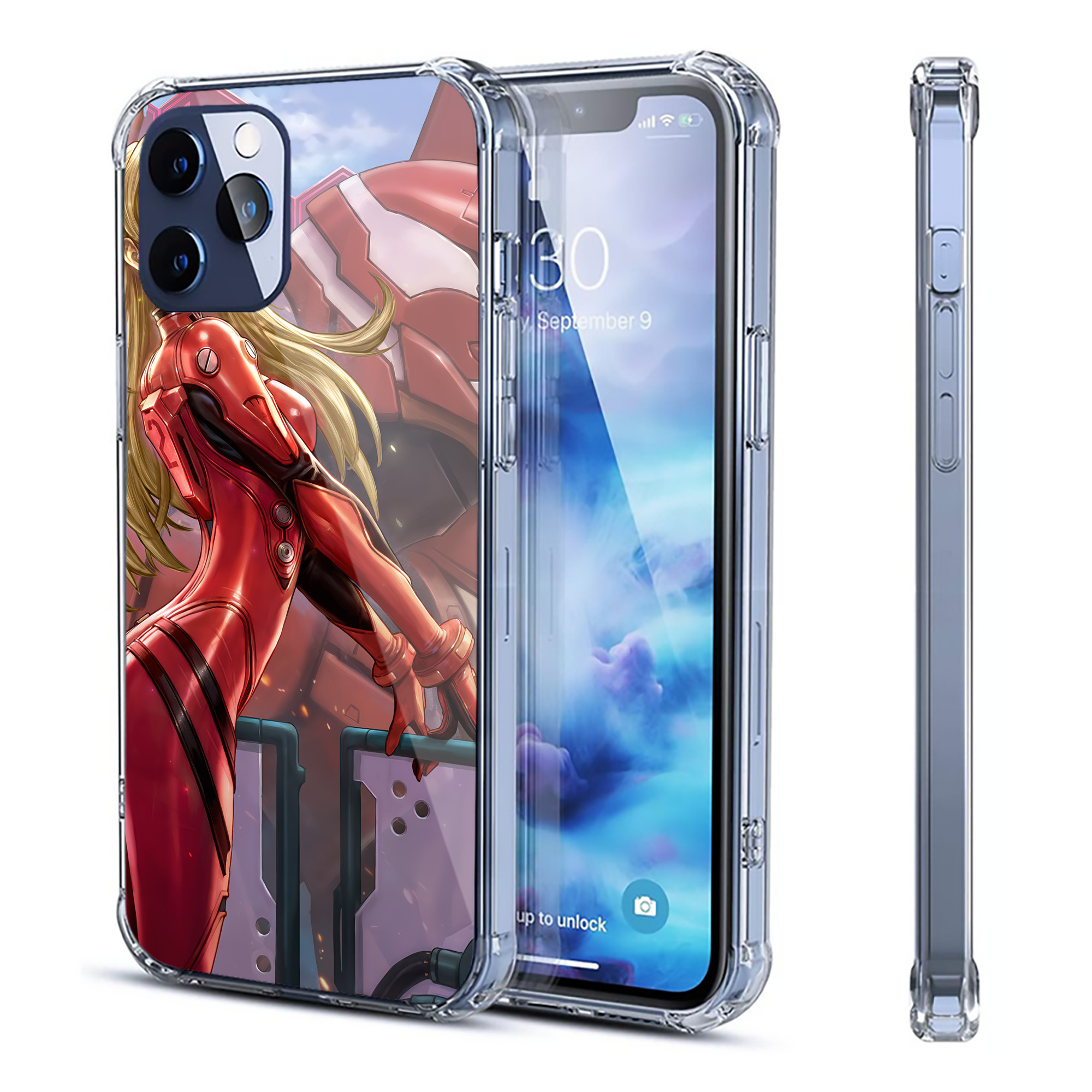 （画像用） EVA 新世紀エヴァンゲリオン 【iPhone 12シリーズ対応】透明スマホケース（クリアソフトケース）